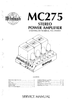 McIntosh MC-275-Mk-IV - Service manual 
